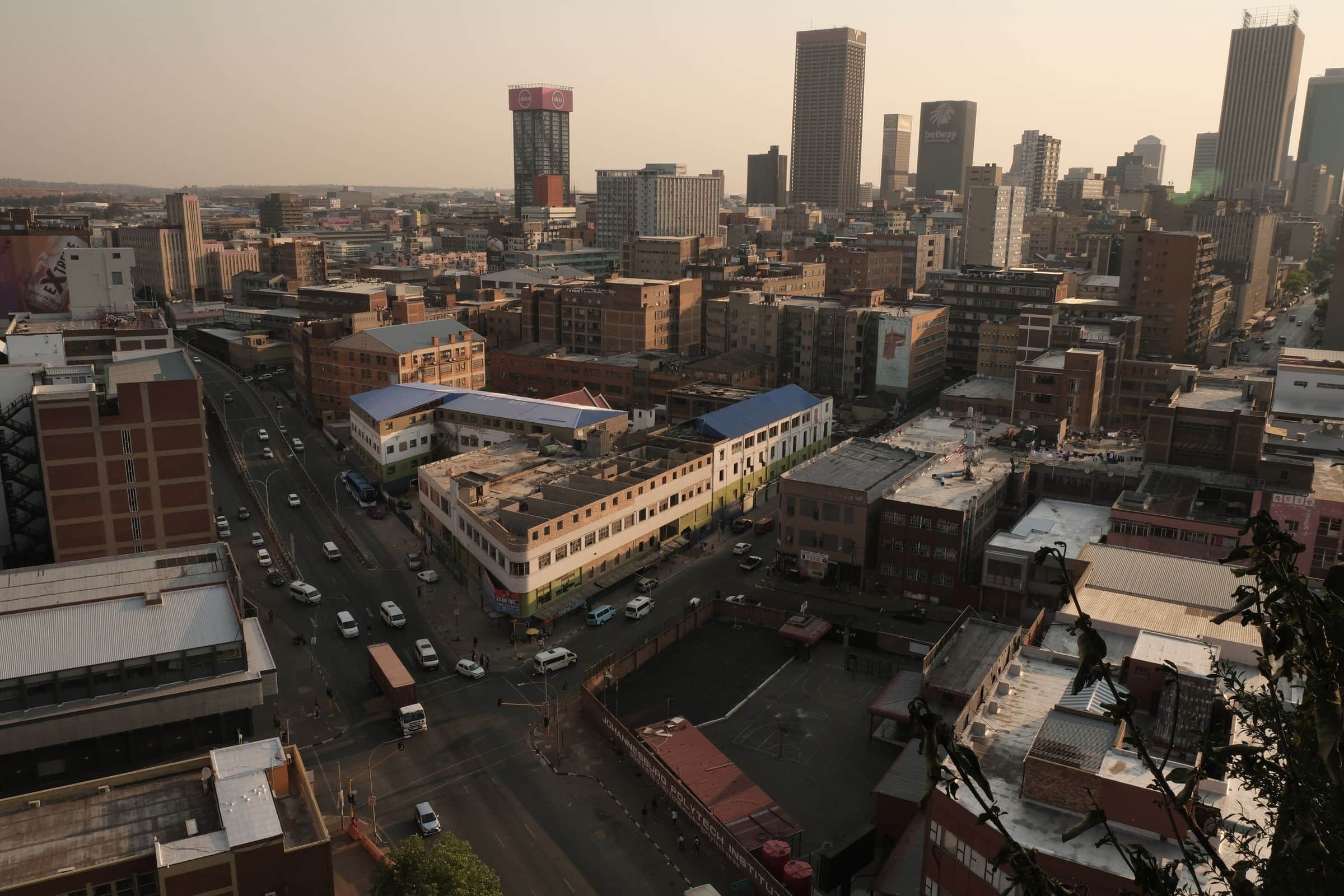 Johannesburg at dusk