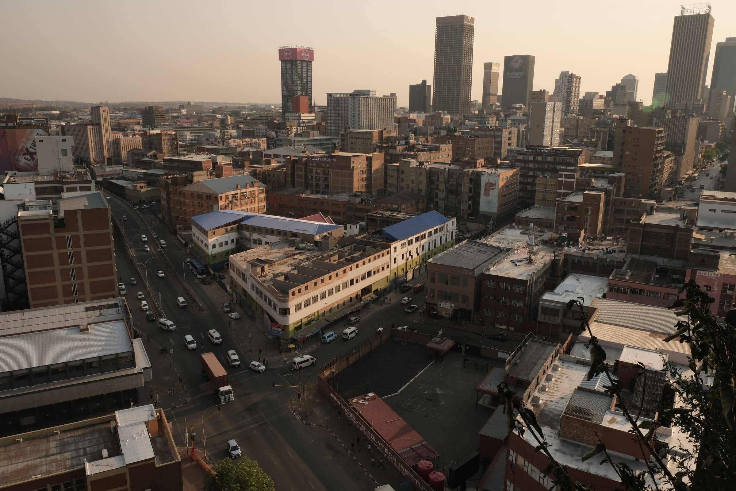 Johannesburg at dusk